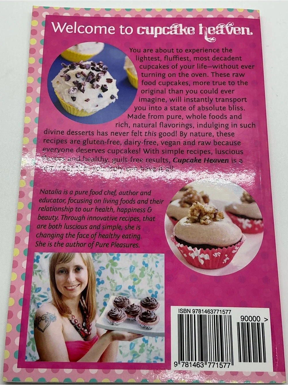 Pure Pleasures Cupcake Heaven Raw Food Sweets Cookbook Vegan Gluten Free